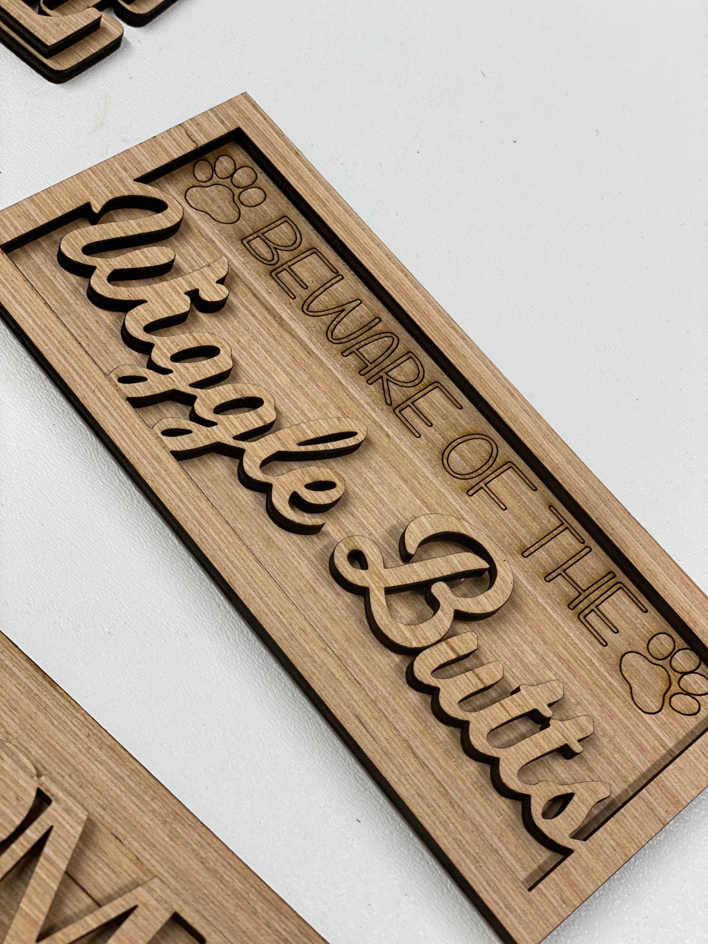 Dog Theme Tiered Tray Set Laser Cut Blank for DIY Project