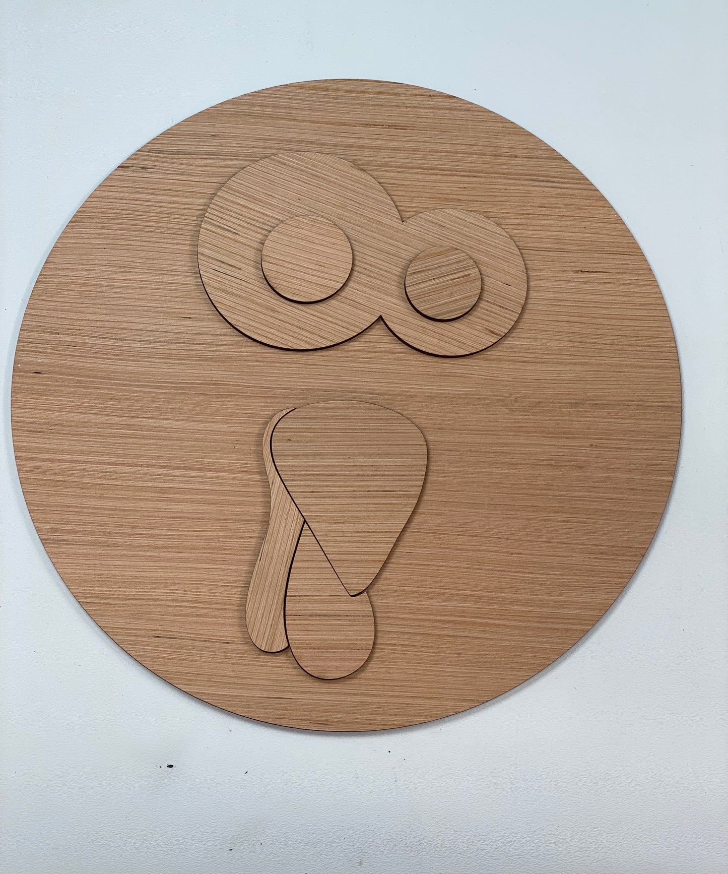 Funny Goofy Turkey Face Door Hanger Laser Cut Blank for DIY Project