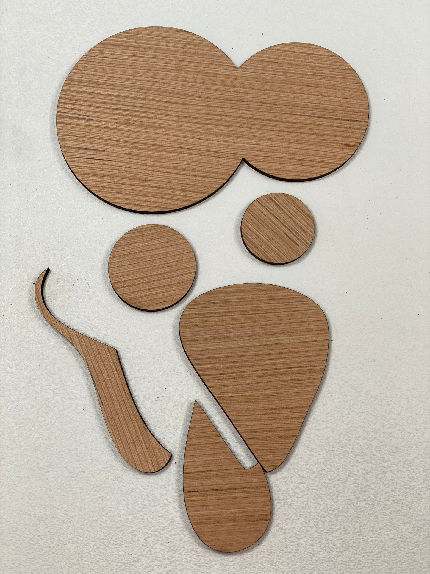 Funny Goofy Turkey Face Door Hanger Laser Cut Blank for DIY Project