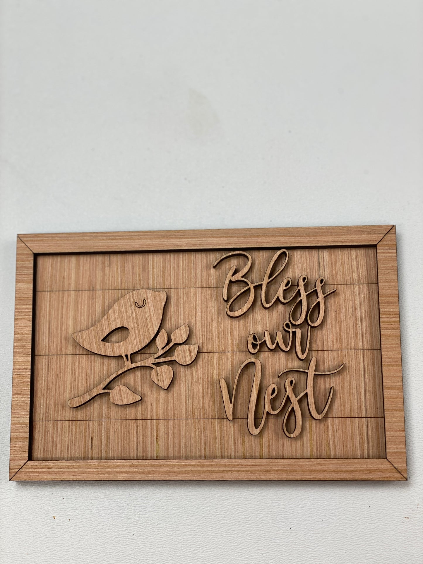 Bird Themed Tiered Tray Set Laser Cut Blank for DIY Project