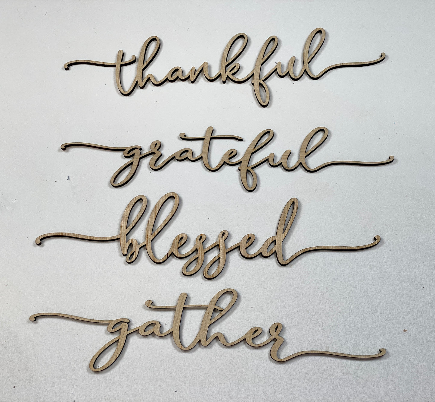 Place Setting Wood Word Laser Cut Out Blank
