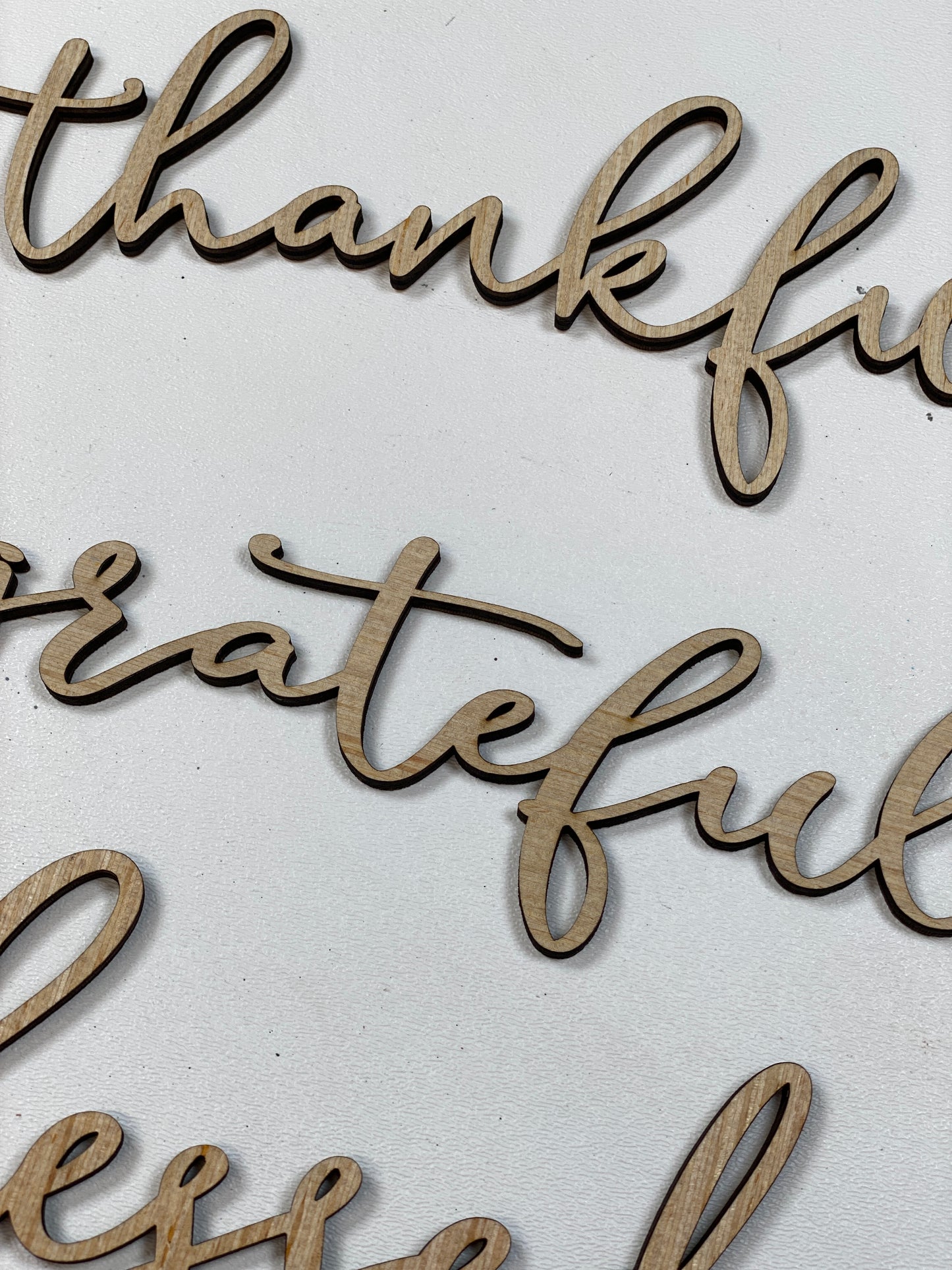 Place Setting Wood Word Laser Cut Out Blank