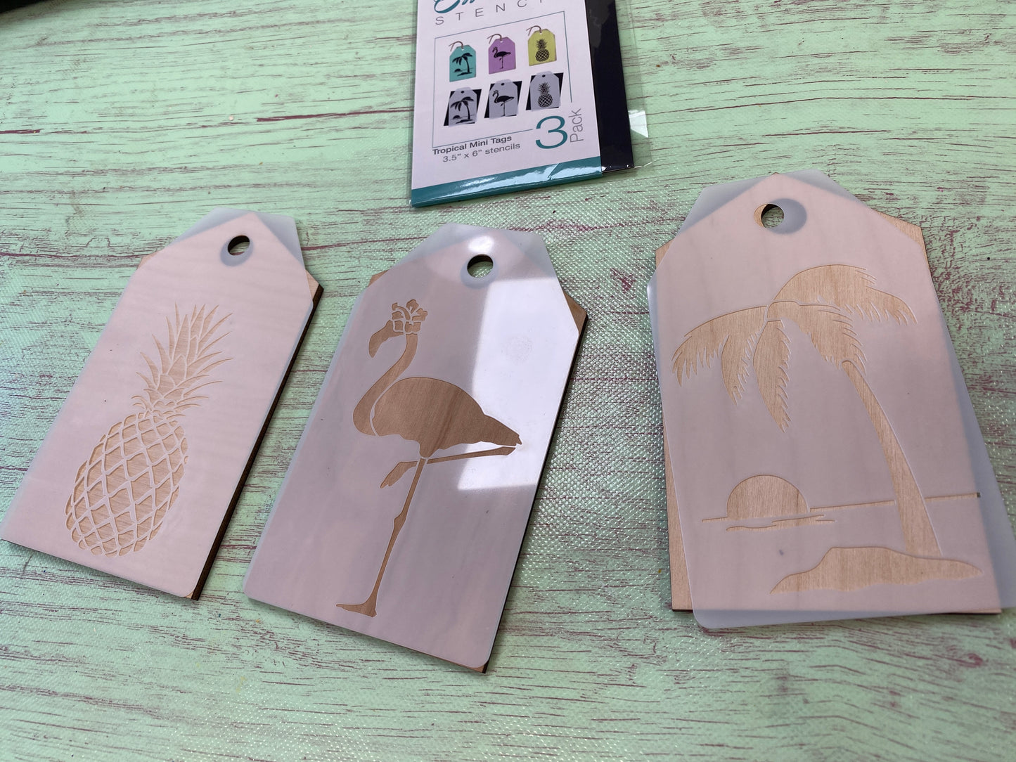 Set of 3 Tags Laser Cut / Wooden Blank