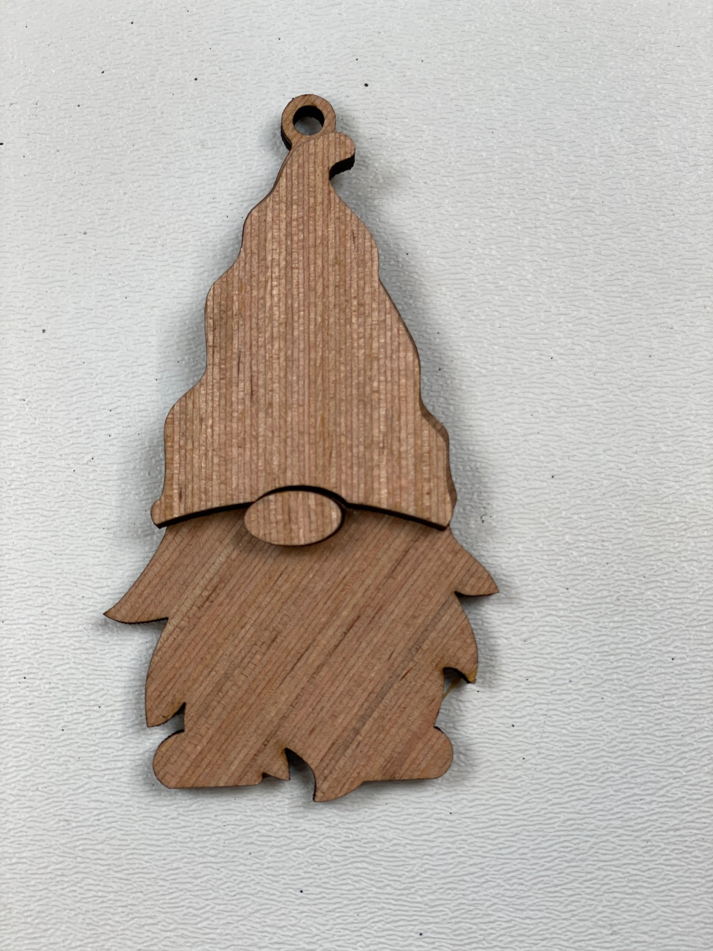 Gnome Christmas Ornaments Laser Cut / Engraved Wooden Blank Ornament