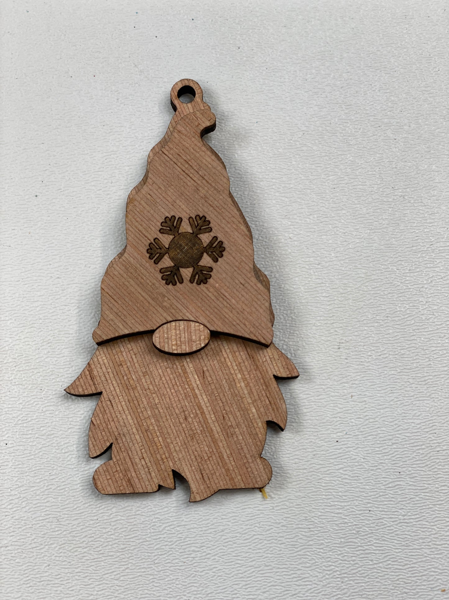 Gnome Christmas Ornaments Laser Cut / Engraved Wooden Blank Ornament