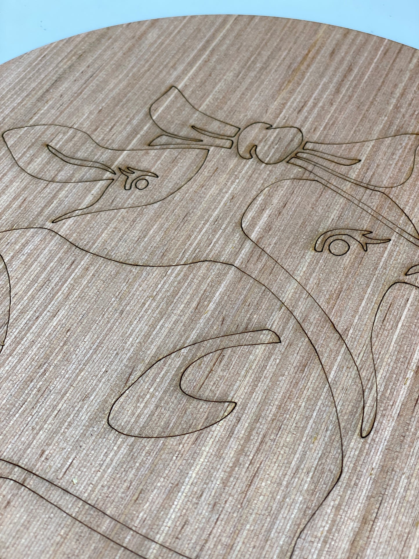 Cow Face Door Hanger Laser Cut Blank for DIY Project