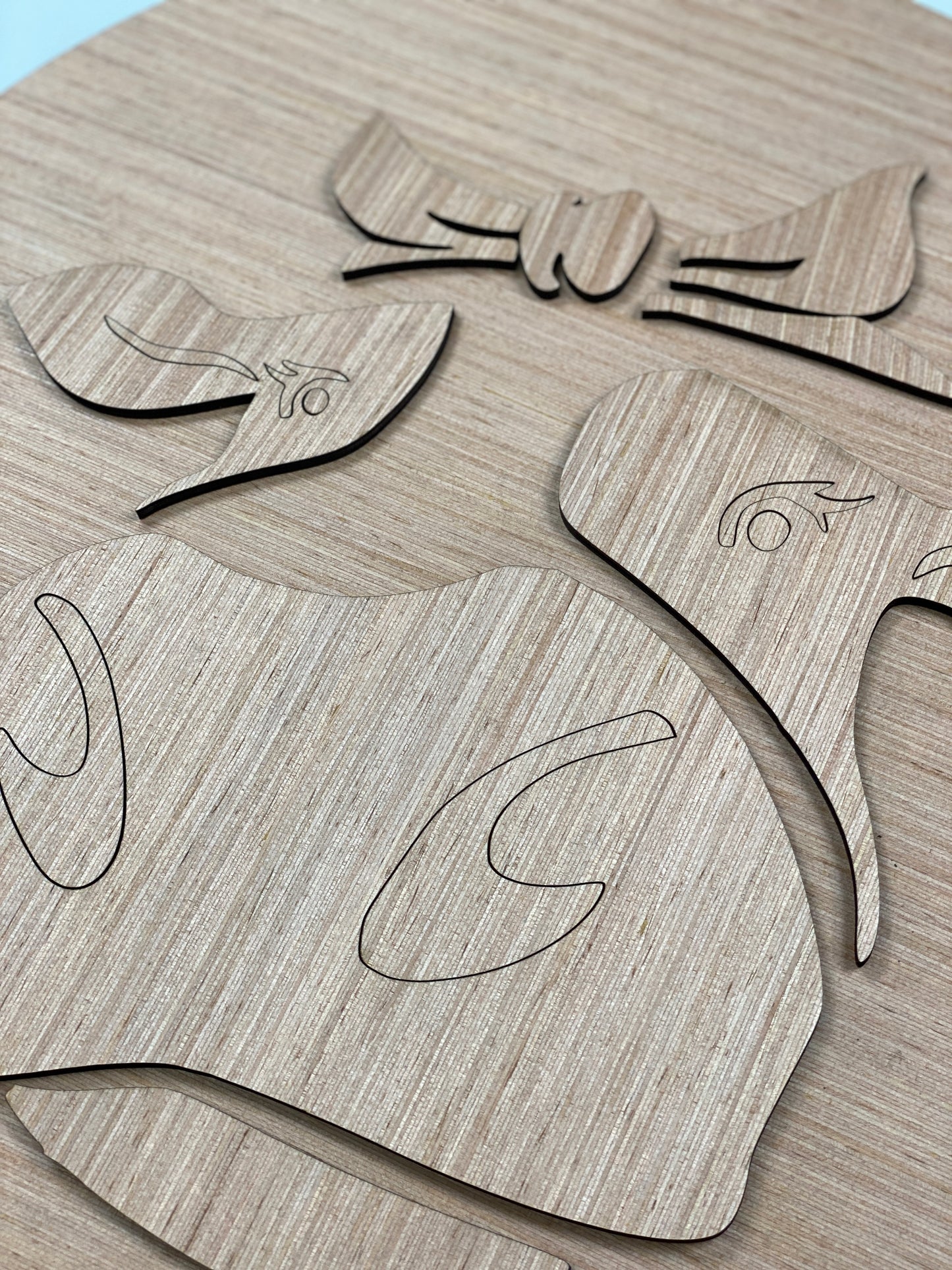Cow Face Door Hanger Laser Cut Blank for DIY Project