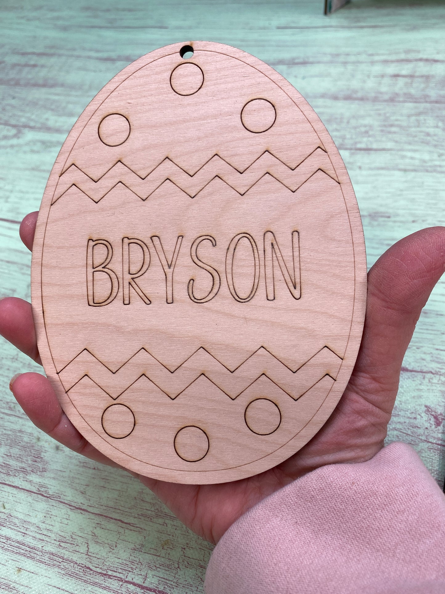 Easter Basket Tags / Personalized Eggs DIY Laser Cut / Engraved Wooden Blank