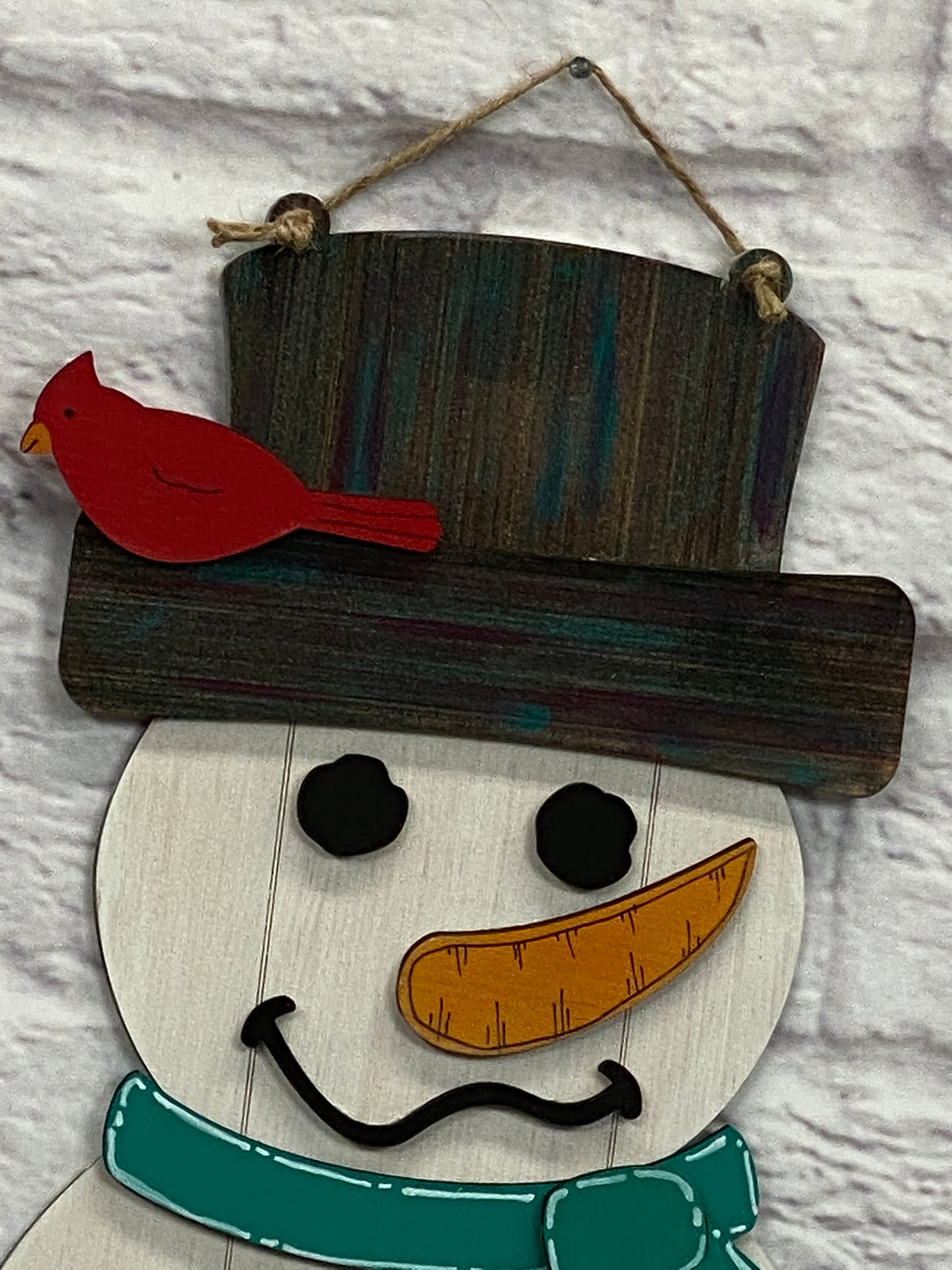 Rustic Snowman Door Hanger Laser Cut Out Blank