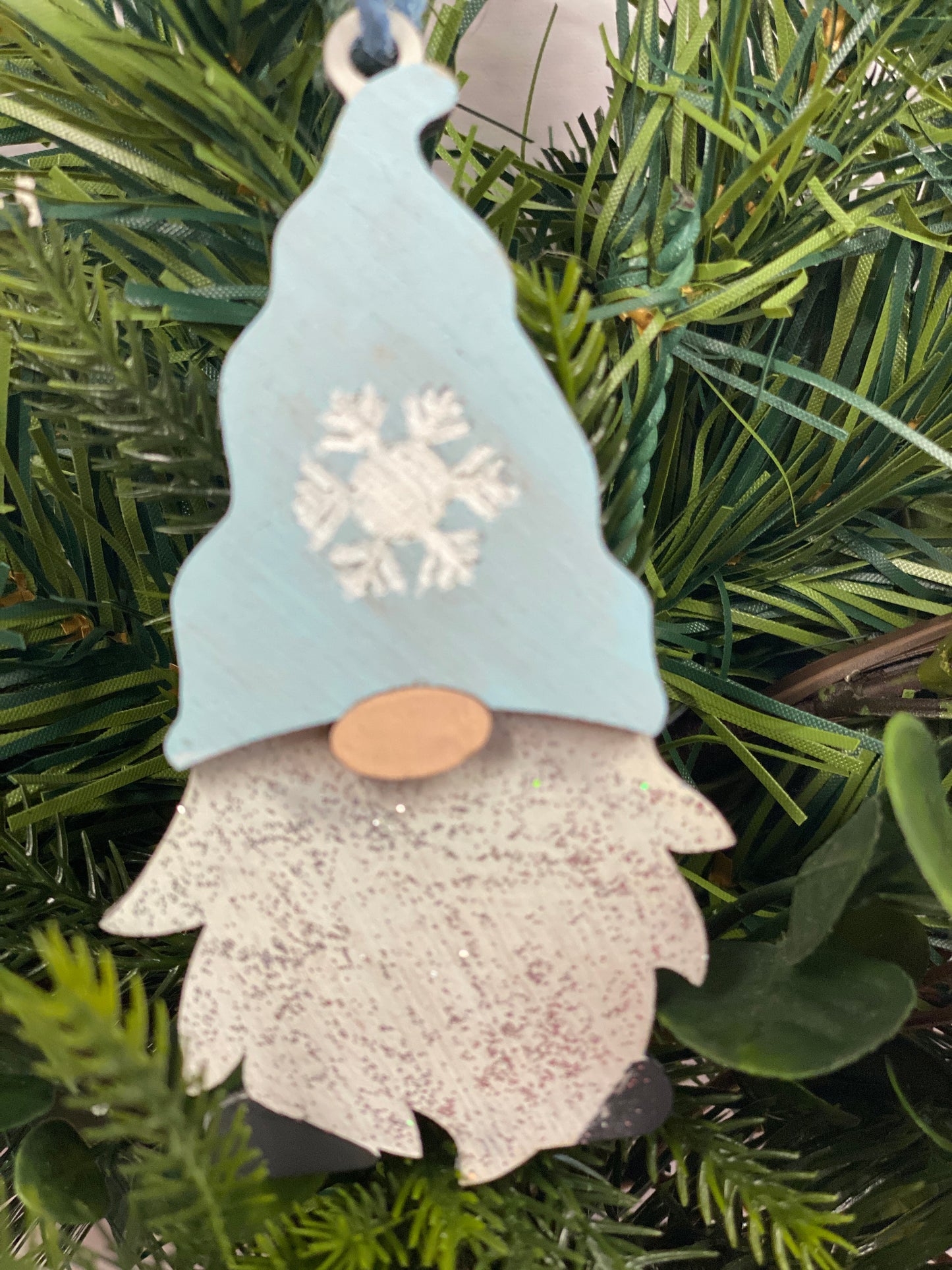 Gnome Christmas Ornaments Laser Cut / Engraved Wooden Blank Ornament