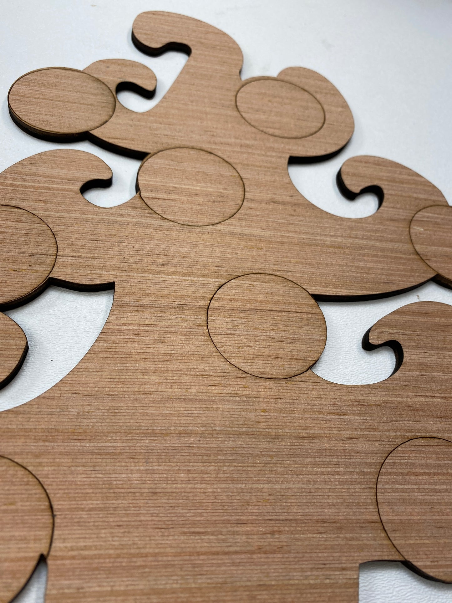 Whimsical Christmas Tree Door Hanger Laser Cut Out Blank