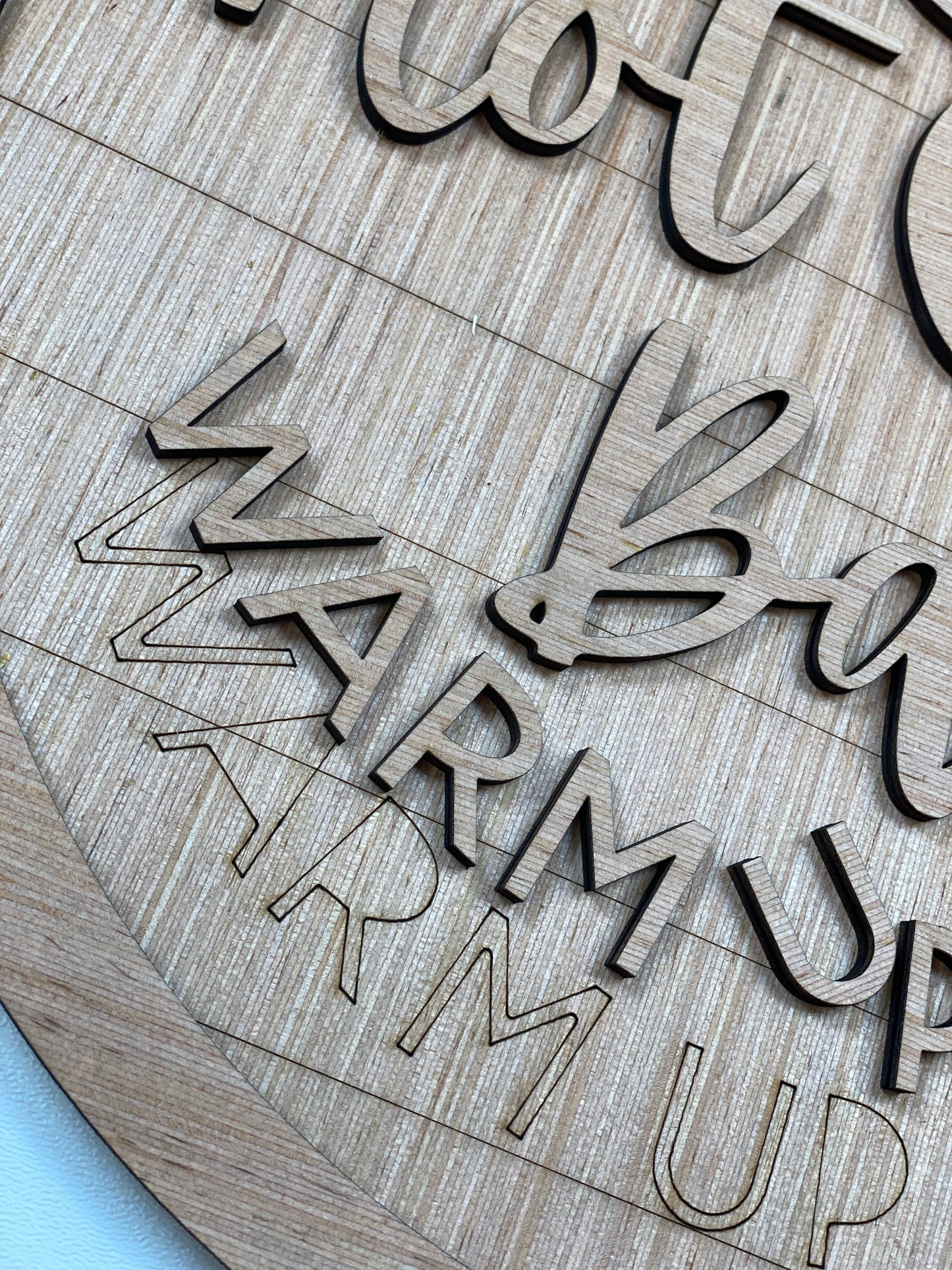Hot Cocoa Bar Door Hanger Laser Cut Blank for DIY Project