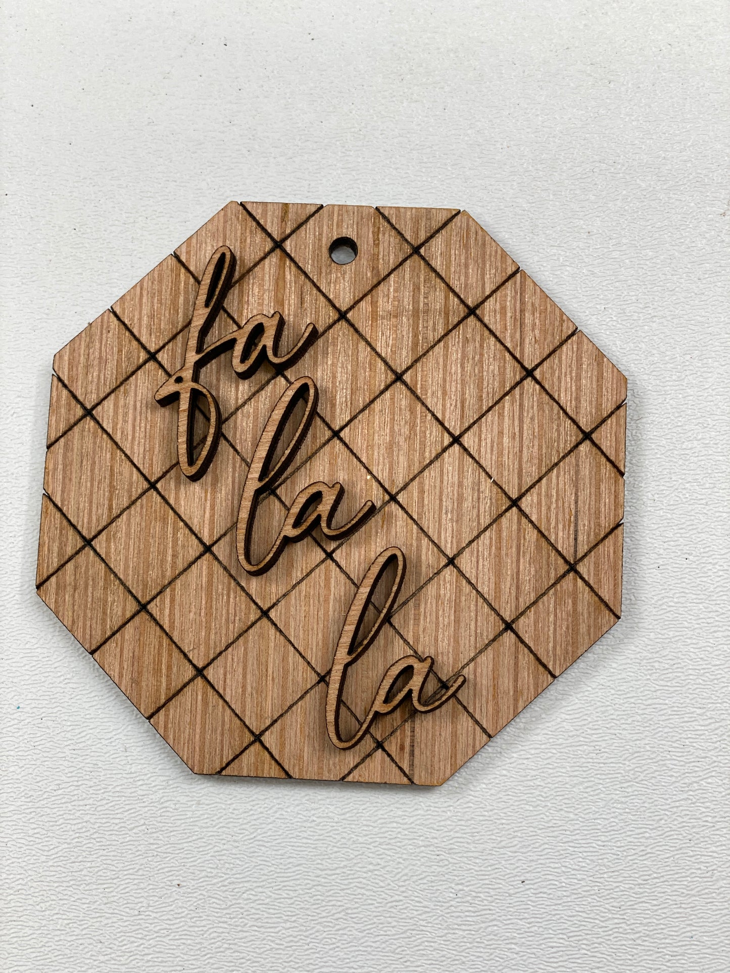 Modern Ornaments Laser Cut / Engraved Wooden Blank Ornament