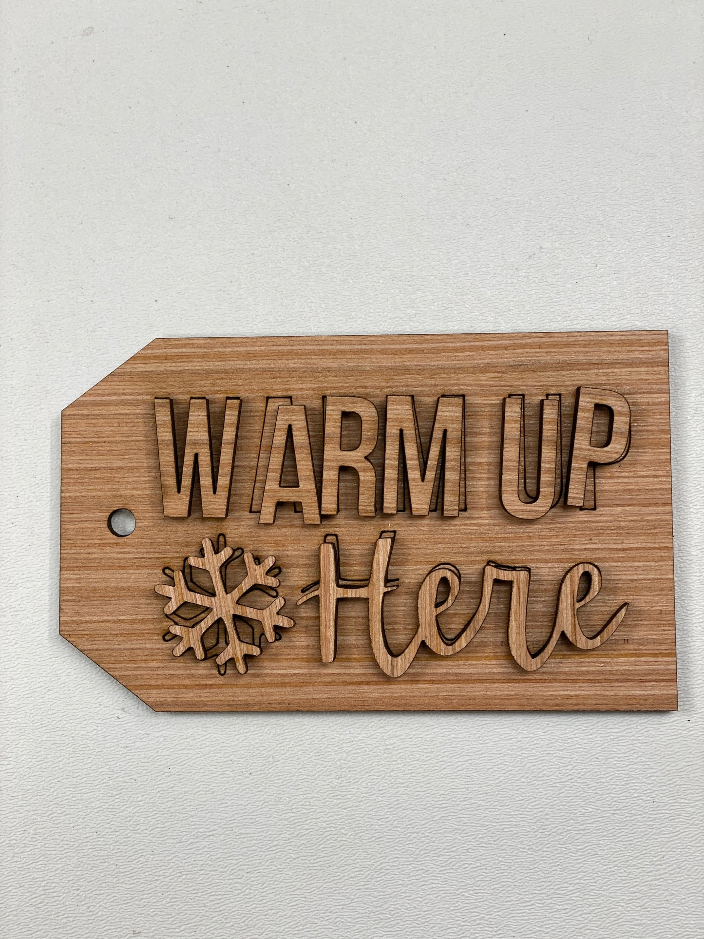 Hot Cocoa Themed Tiered Tray Set Laser Cut Blank for DIY Project
