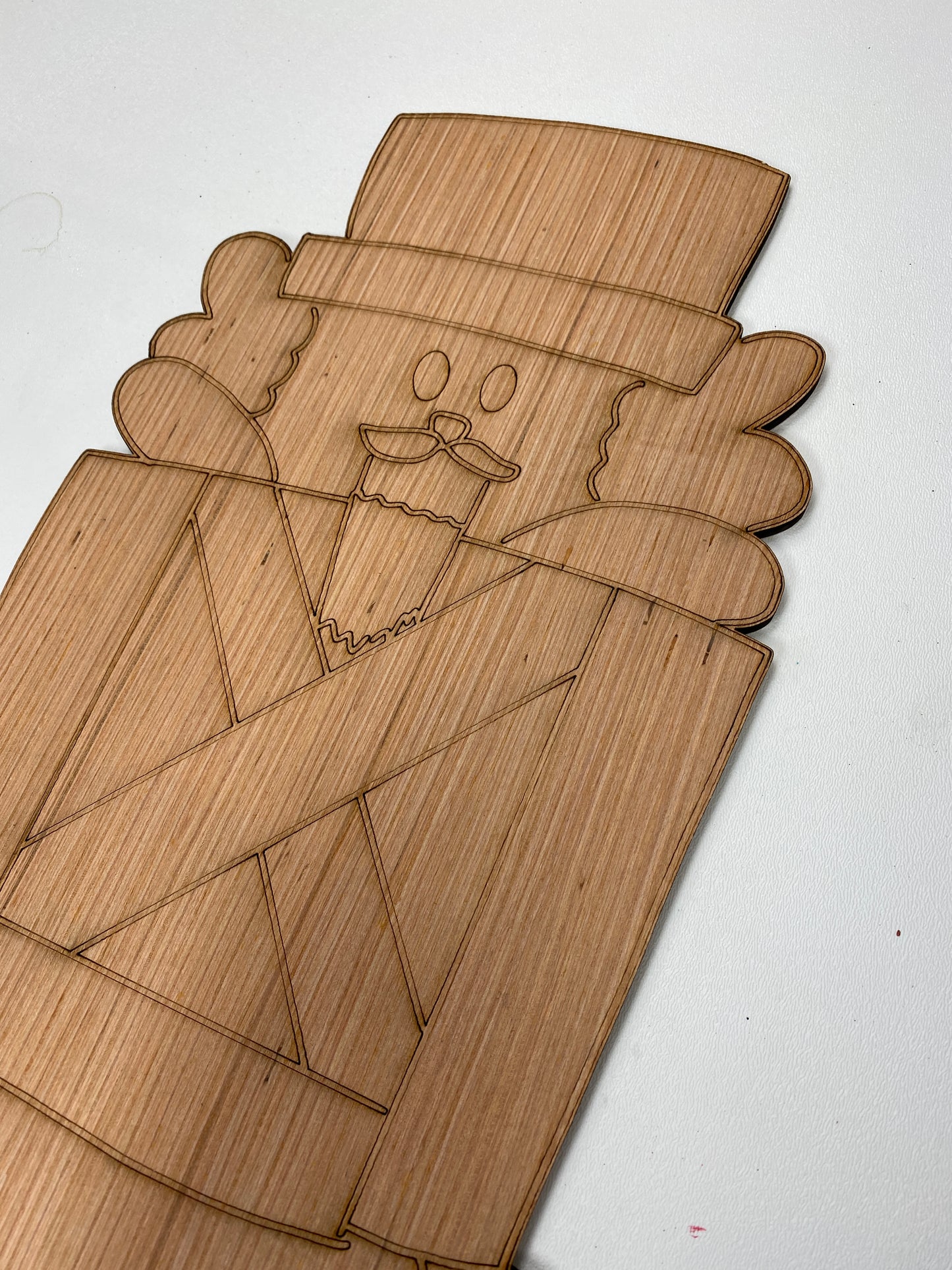 Nutcracker Door Hanger Laser Cut Blank for DIY Project