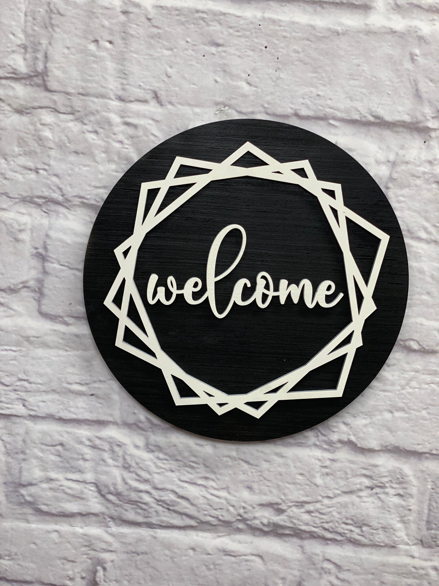 Hello, Hola, Welcome Door Hanger Laser Cut Blank for DIY Project