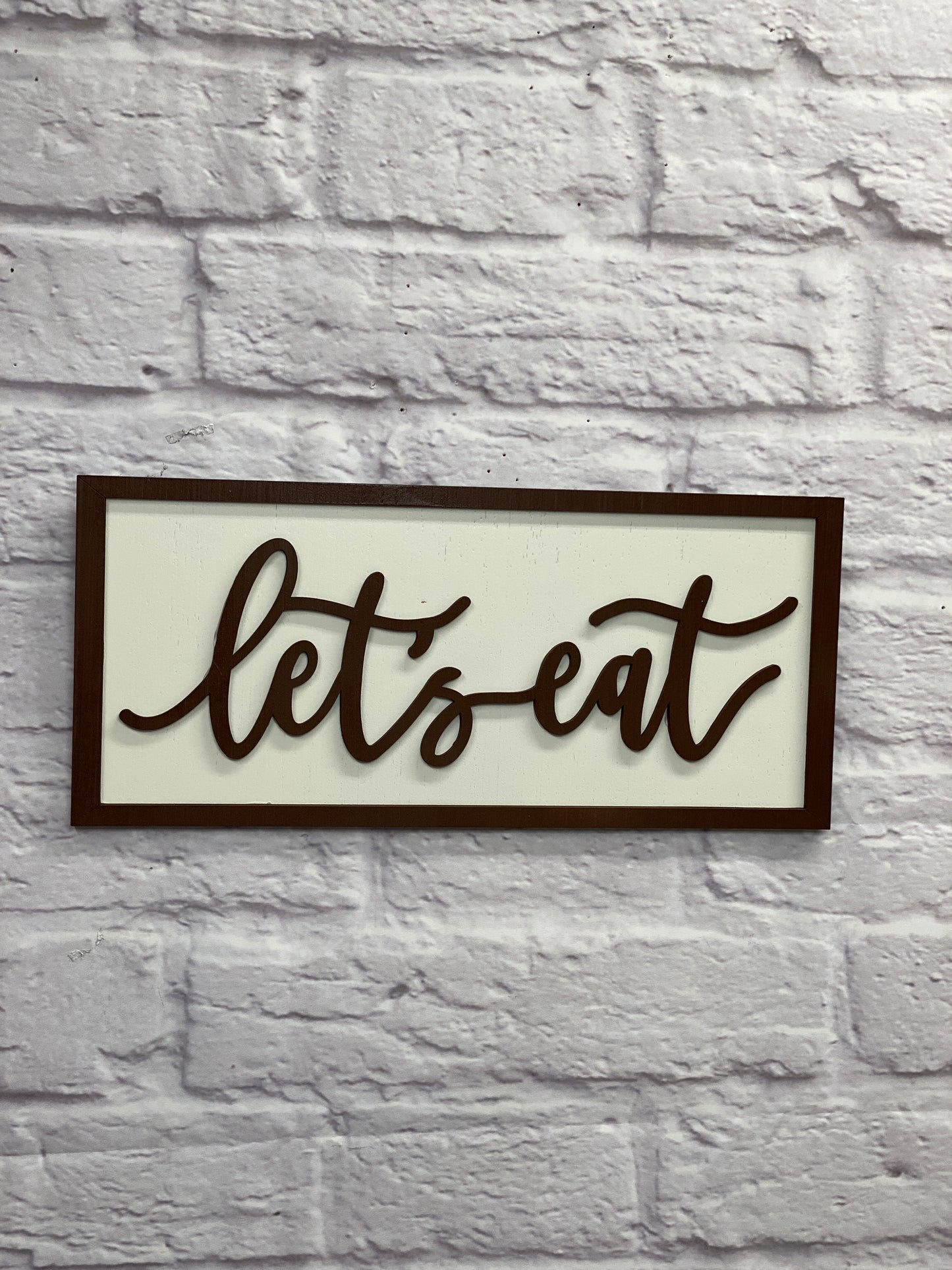 Let's Eat Kitchen Decor, Laser Cut Signs