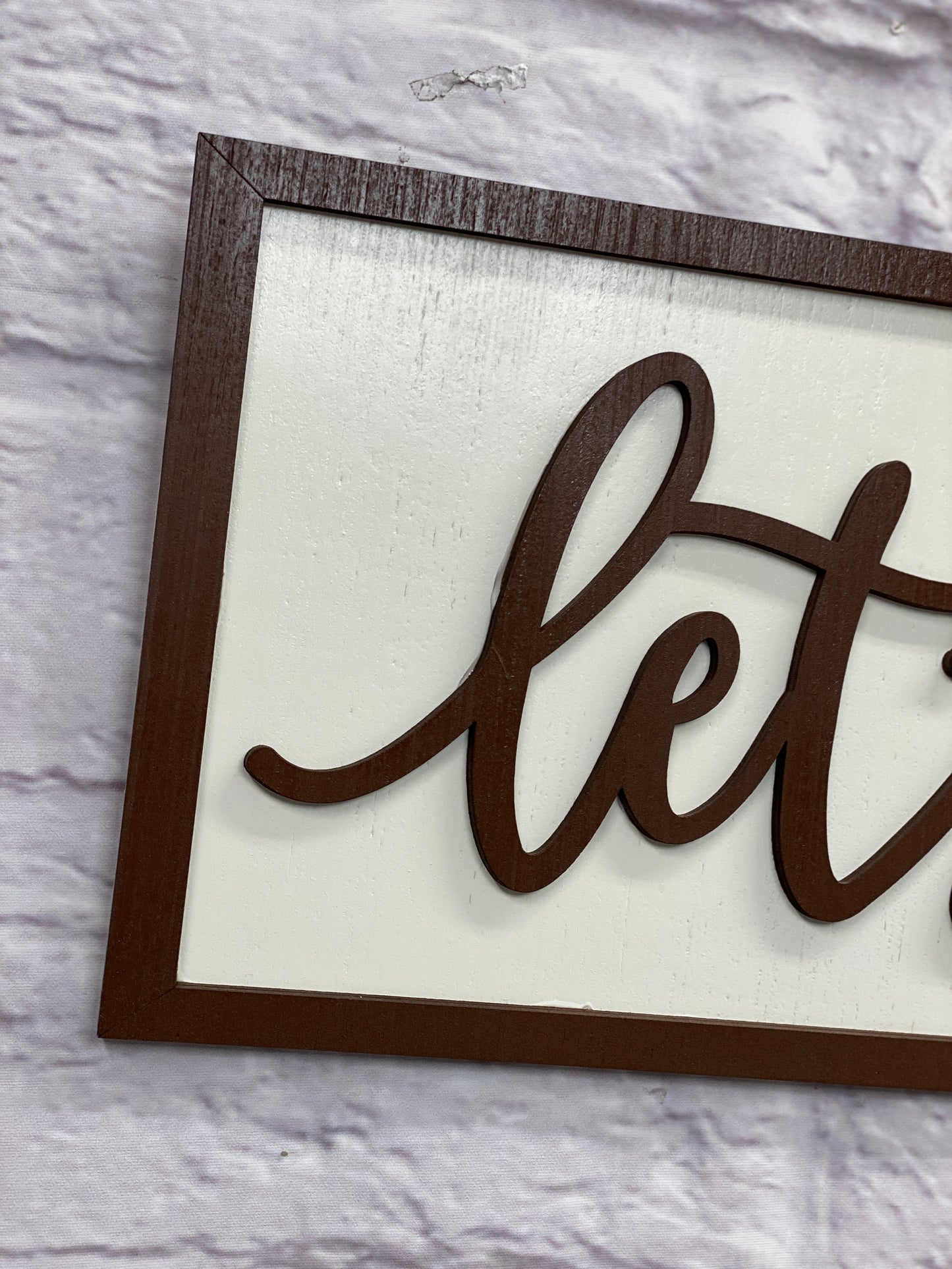 Let's Eat Kitchen Decor, Laser Cut Signs
