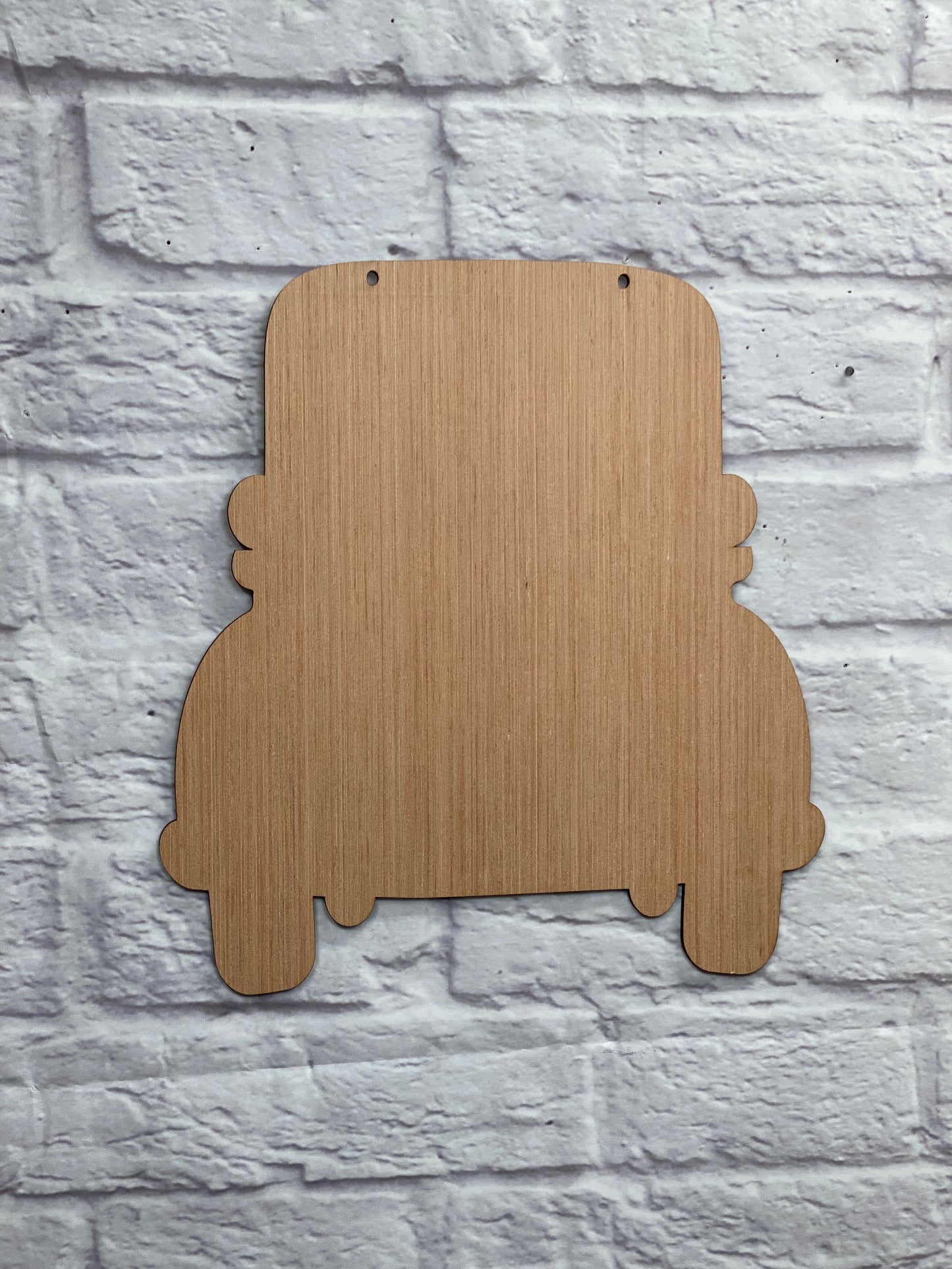 Vintage Truck Shape Door Hanger Laser Cut Blank for DIY Project