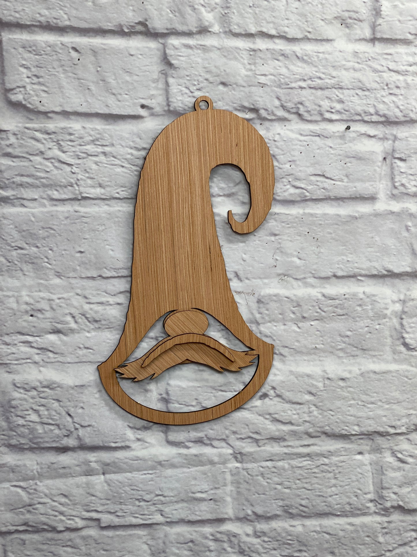 Gnome Door Hanger Laser Cut Blank for DIY Project