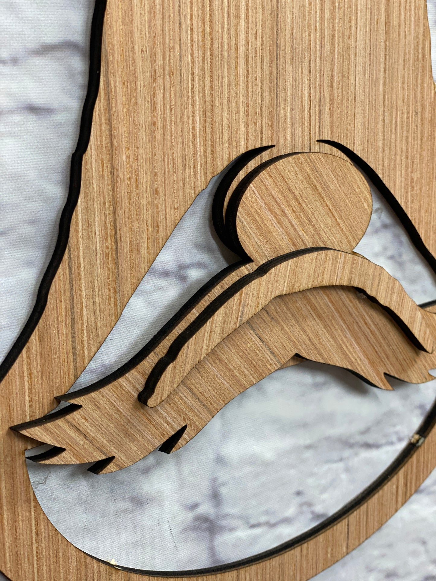 Gnome Door Hanger Laser Cut Blank for DIY Project