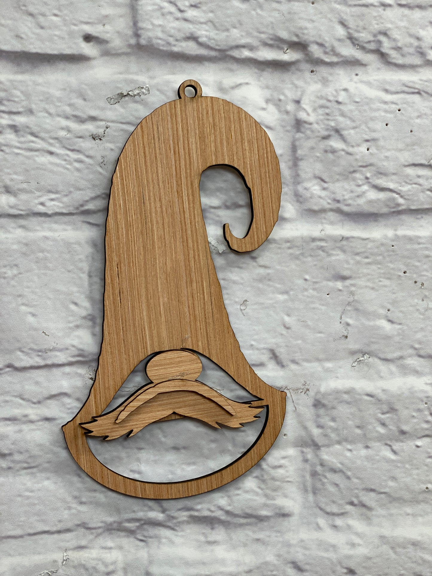 Gnome Door Hanger Laser Cut Blank for DIY Project