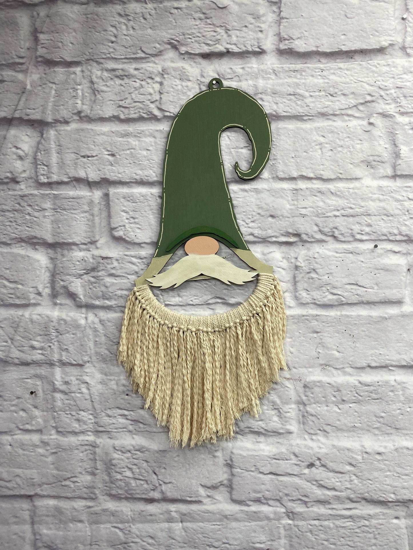 Gnome Door Hanger Laser Cut Blank for DIY Project