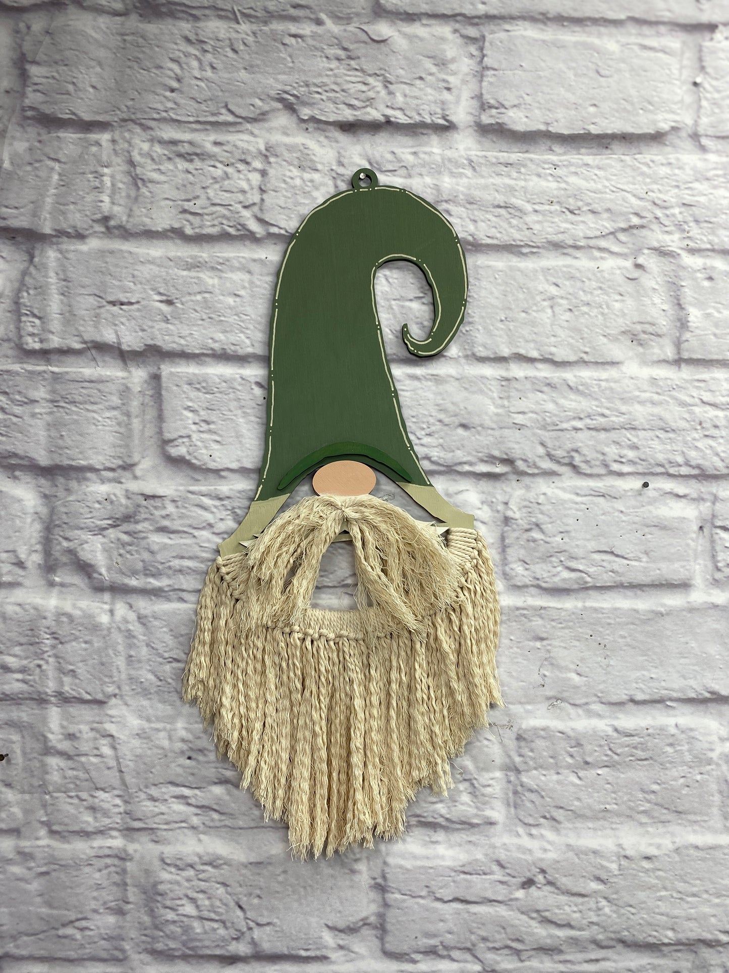 Gnome Door Hanger Laser Cut Blank for DIY Project