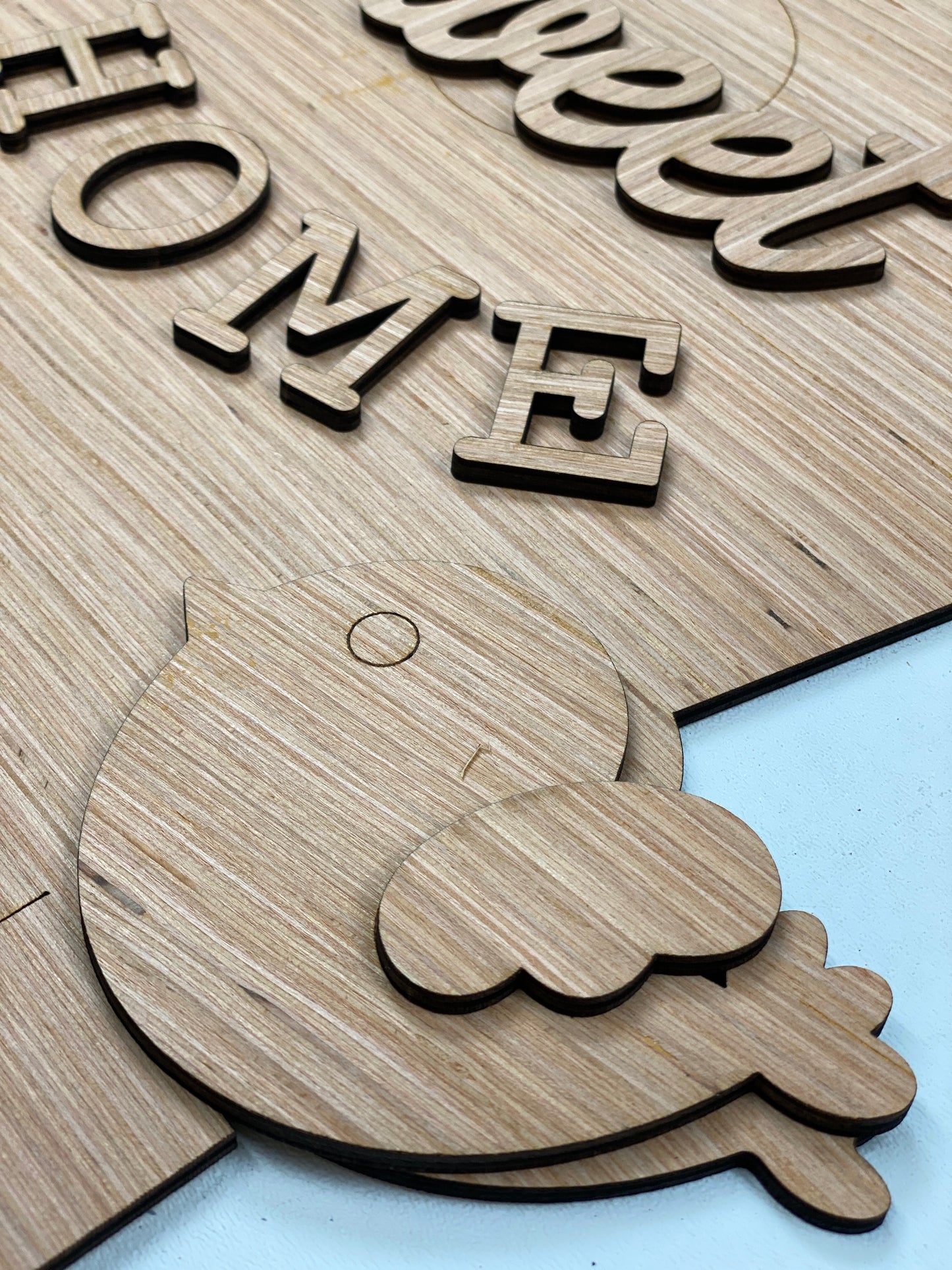 Home Tweet Home Bird House Door Hanger Laser Cut Blank for DIY Project