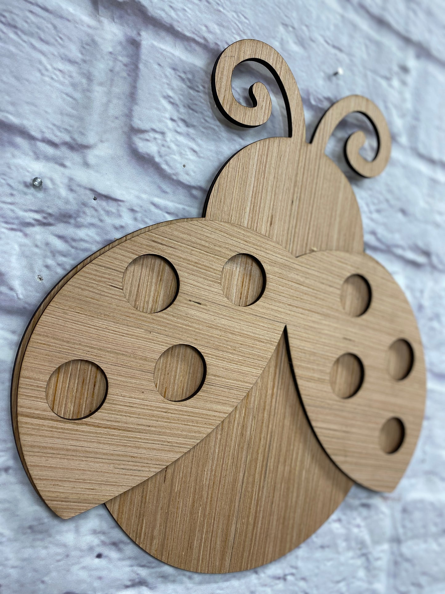 Lady Bug Door Hanger Laser Cut Blank for DIY Project