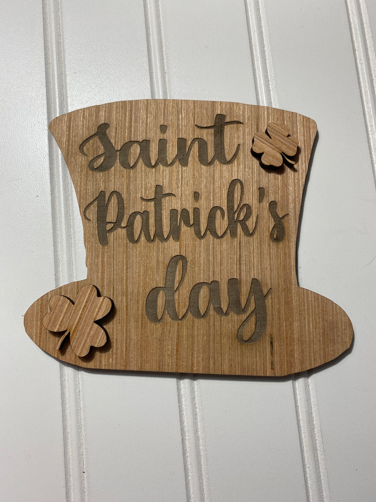 St Patricks Day Themed Tiered Tray Set Laser Cut Blank for DIY Project
