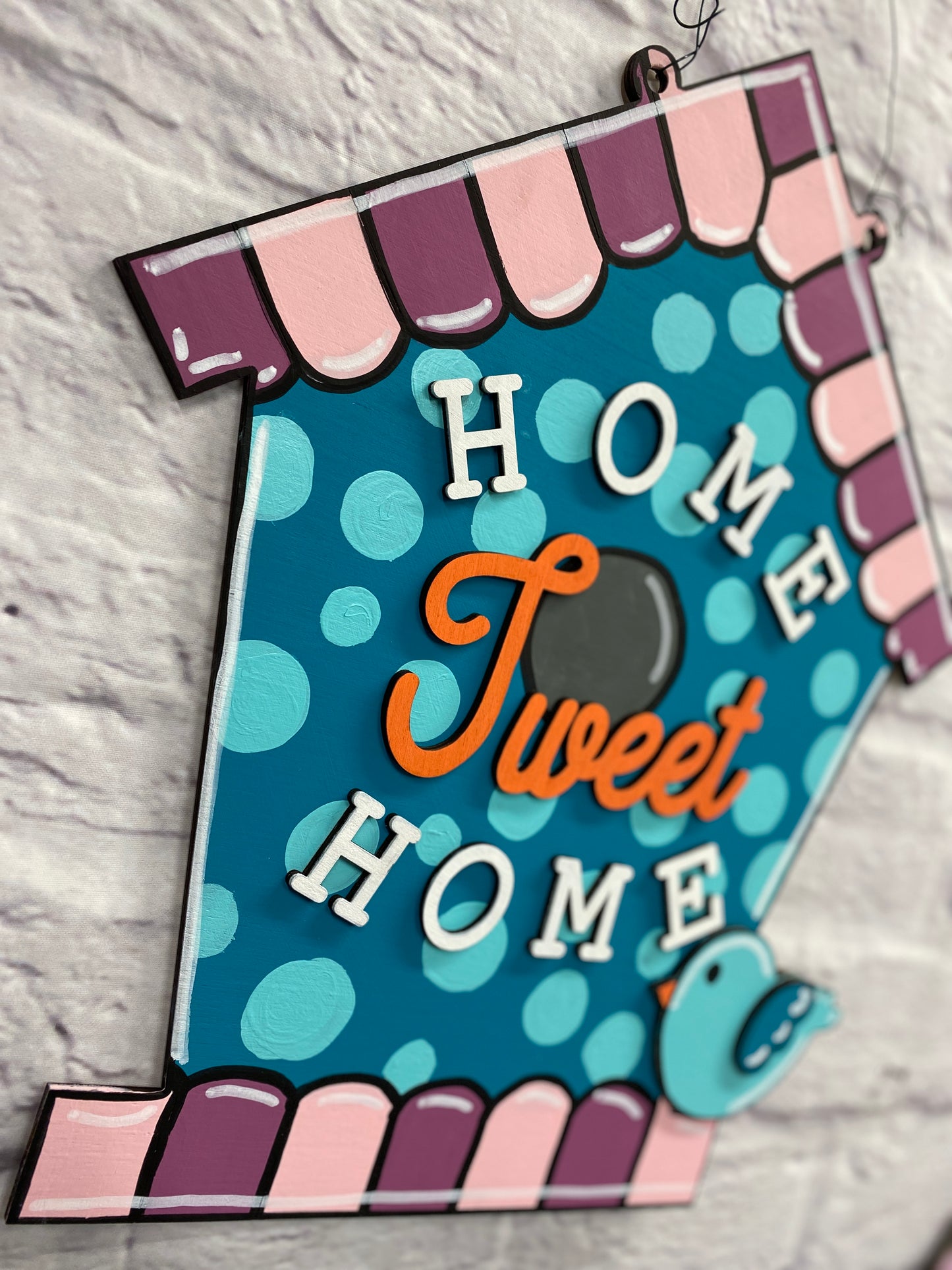 Home Tweet Home Bird House Door Hanger Laser Cut Blank for DIY Project