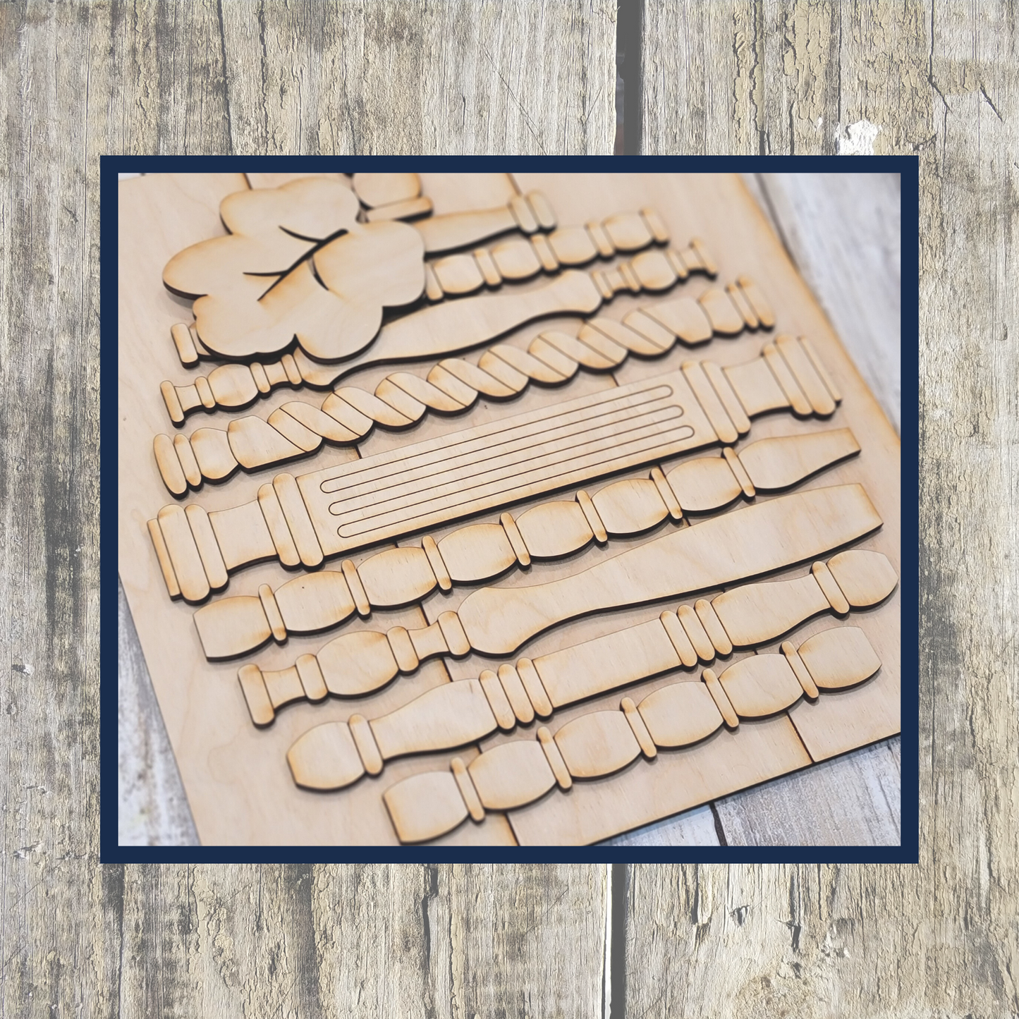 Spindle Pumpkin Shelf Leaner Laser Cut / Engraved Wooden Blank