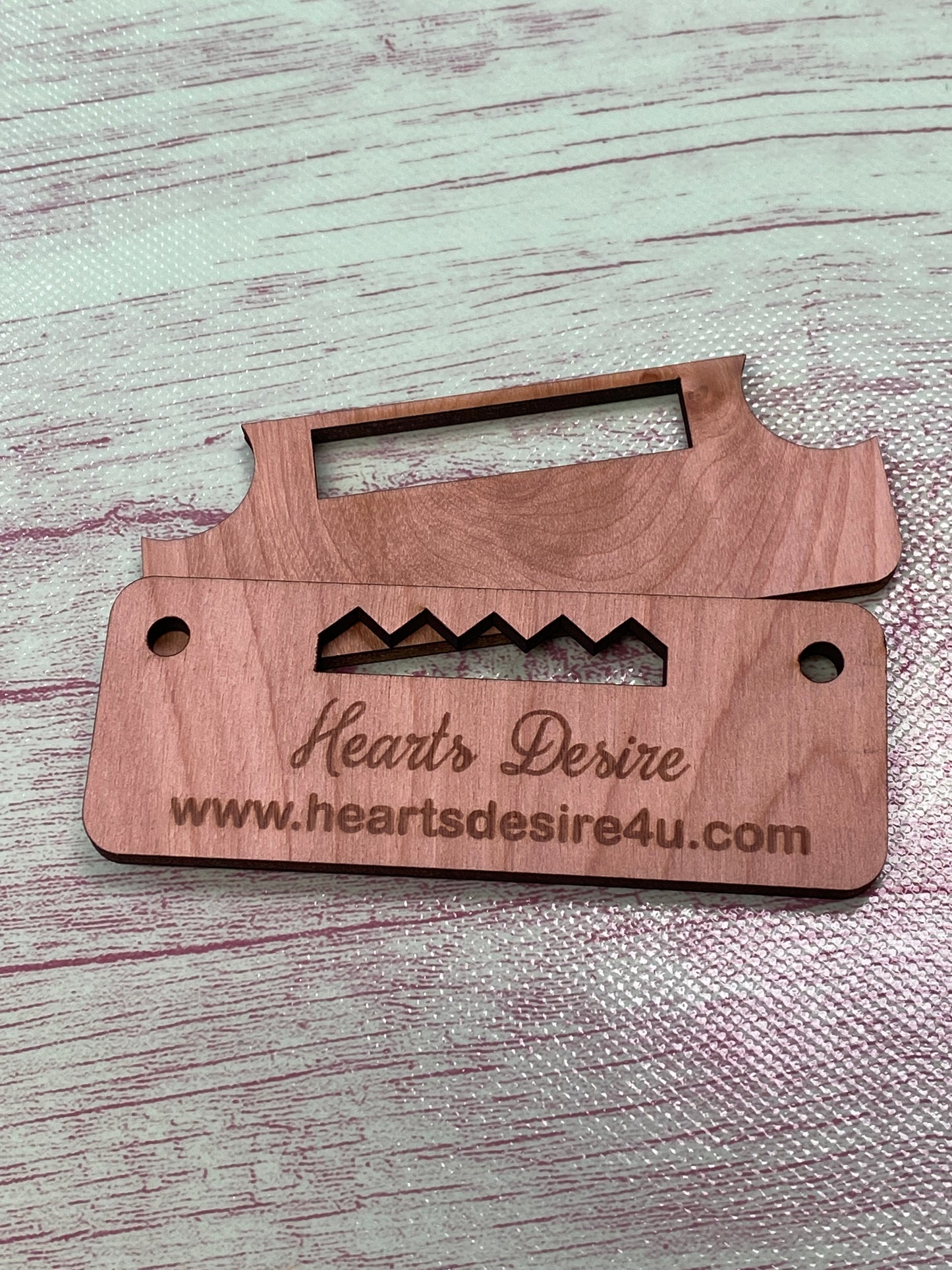 Lavendar Hello Door Hanger Laser Cut Blank for DIY Project