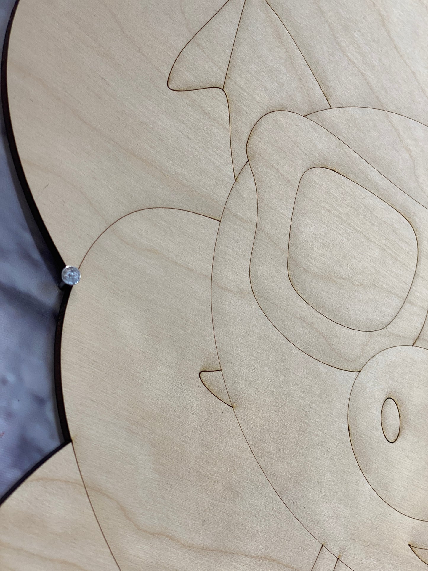 Pig in A Floatie Door Hanger Wooden Laser Cut Out Blank