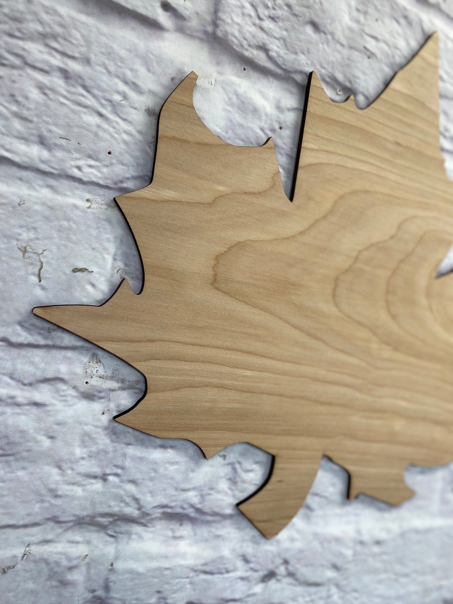 Maple Leaf Shape Laser Cut Blank for DIY Project