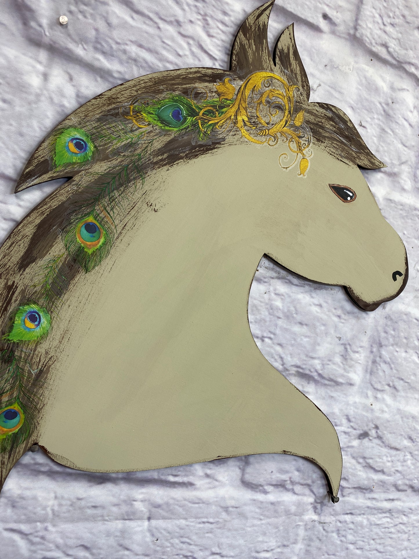Horse Head Silhouette Wooden Laser Cut Out Blank