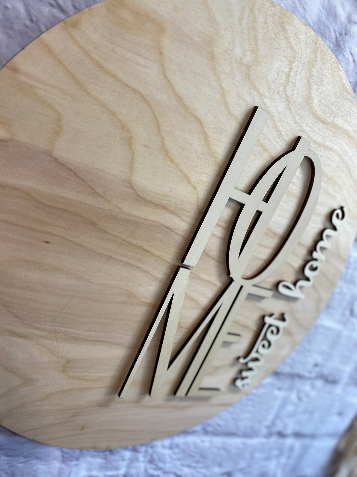Home Sweet Home Door Hanger / Wall Décor Laser Cut Blank for DIY Project