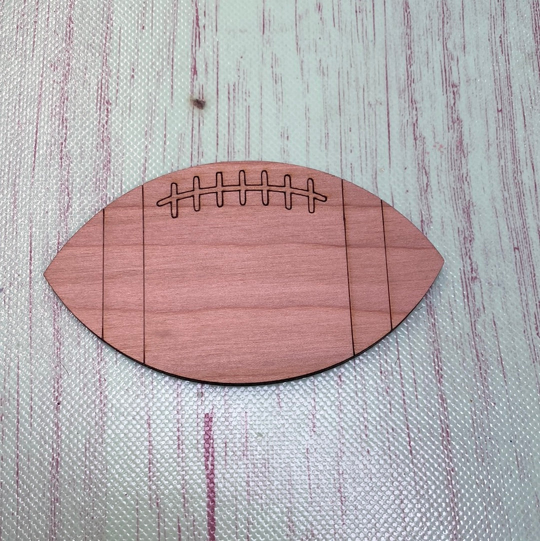 Football Shape Laser Cut Blank for DIY Project