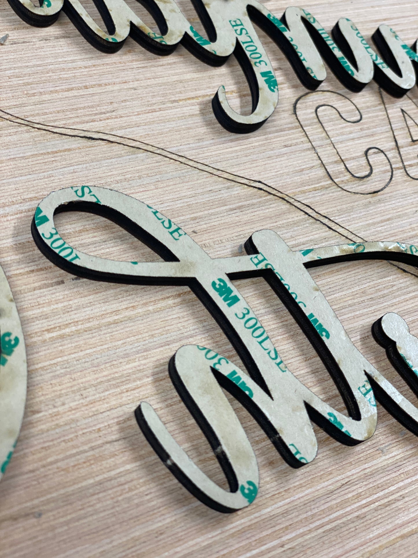 Faith CAN Move Mountains Door Hanger Laser Cut Blank for DIY Project