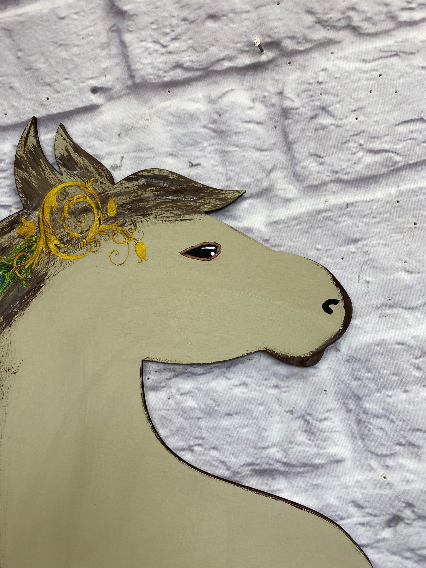Horse Head Silhouette Wooden Laser Cut Out Blank