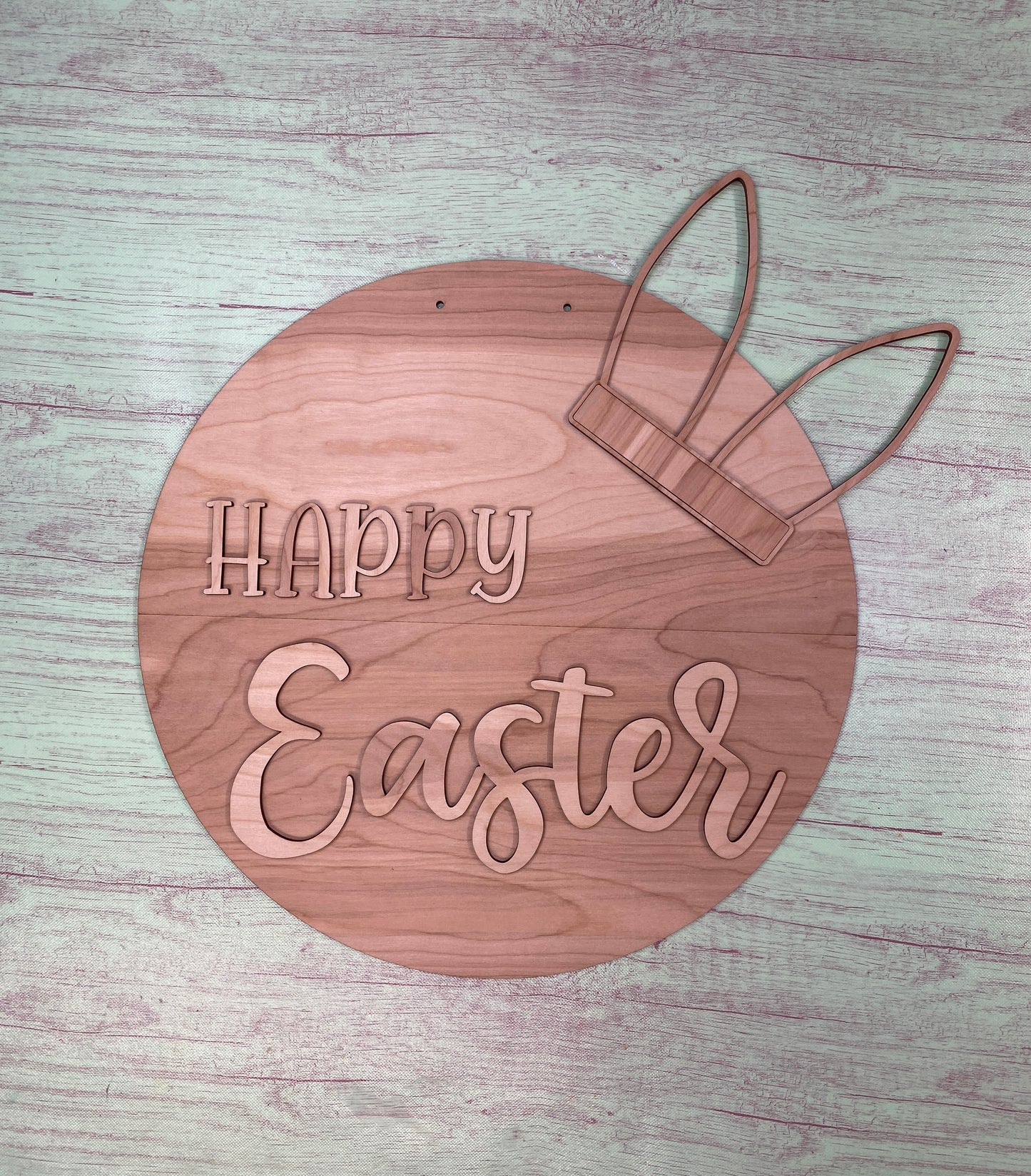 Bunny Ear Layered Door Hanger Laser Cut Blank for DIY Project