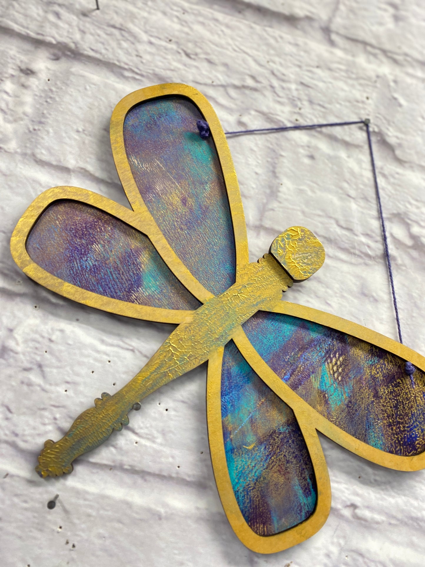 Spindle Dragonfly Laser Cut / Engraved Wooden Blank