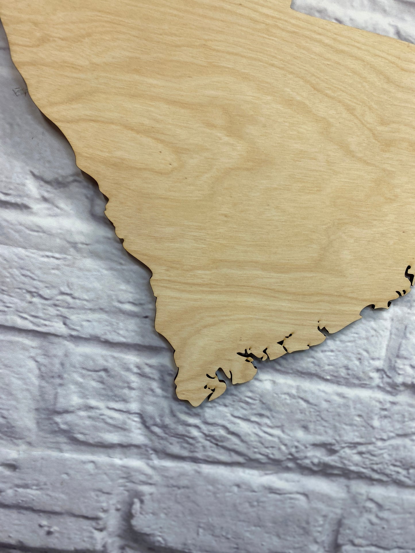 Home State Shape Laser Cut Blank for DIY Project