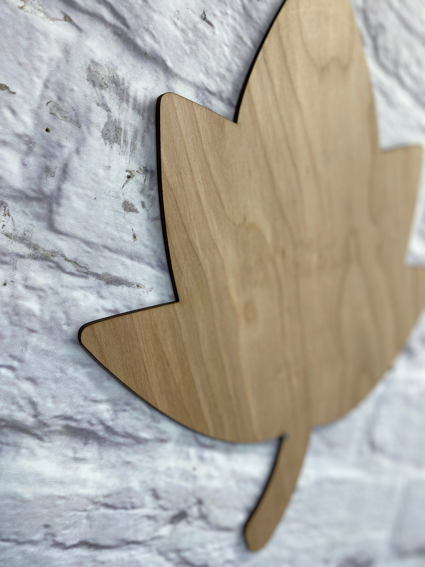 Maple Leaf Shape Laser Cut Blank for DIY Project