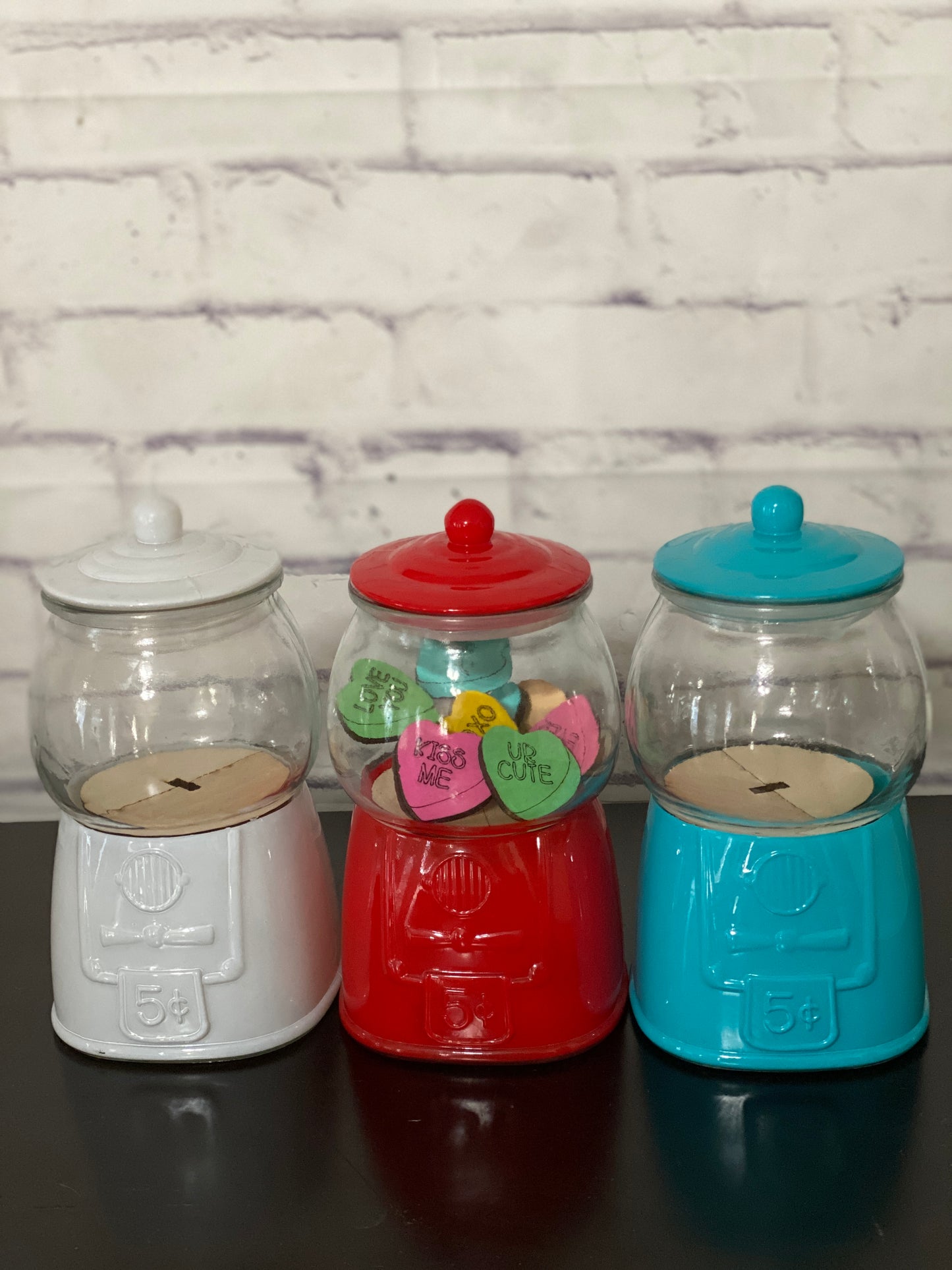 Bubblegum Machine Fillers Valentines Laser Cut / Engraved Wooden Blank