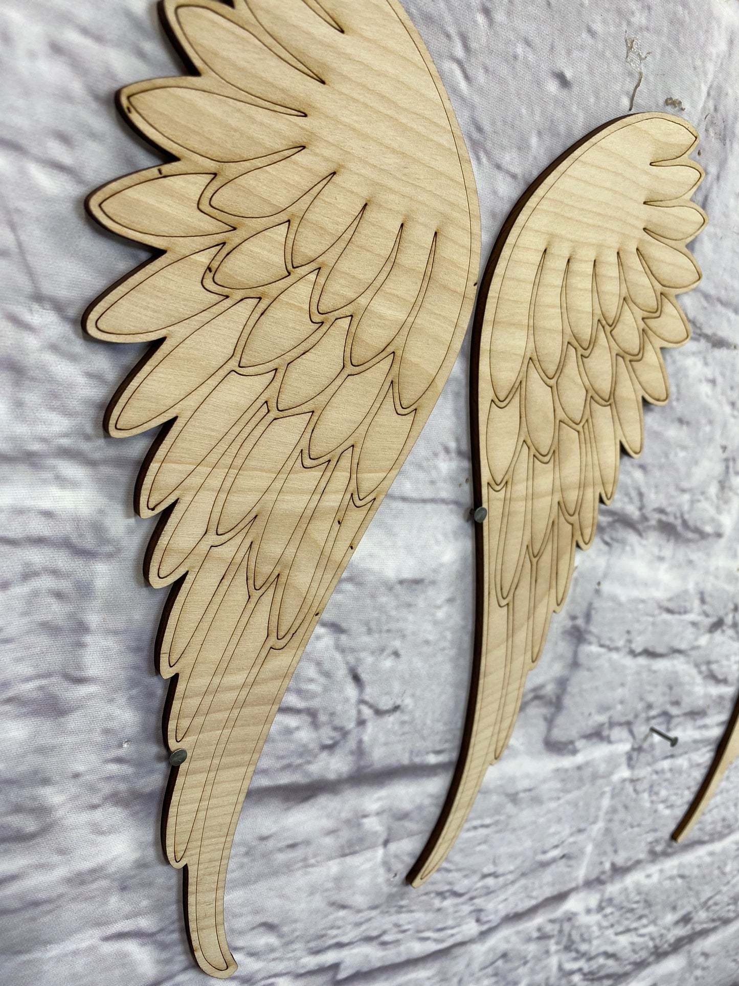 Angel Wings Wooden Laser Cut Out Blank