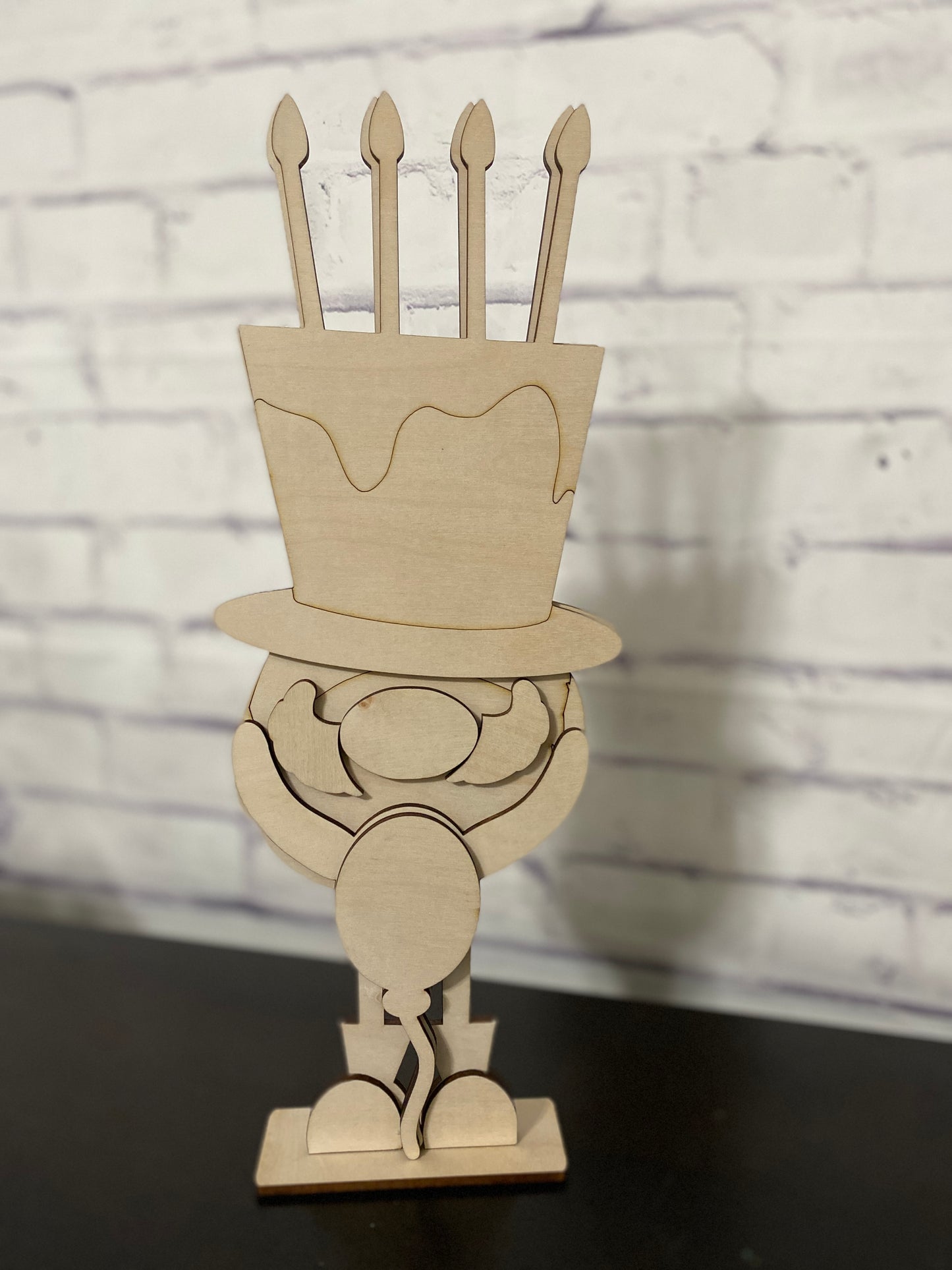 Gnome Skinny Let Standing Shelf Sitter / Laser Cut Blank for DIY Project