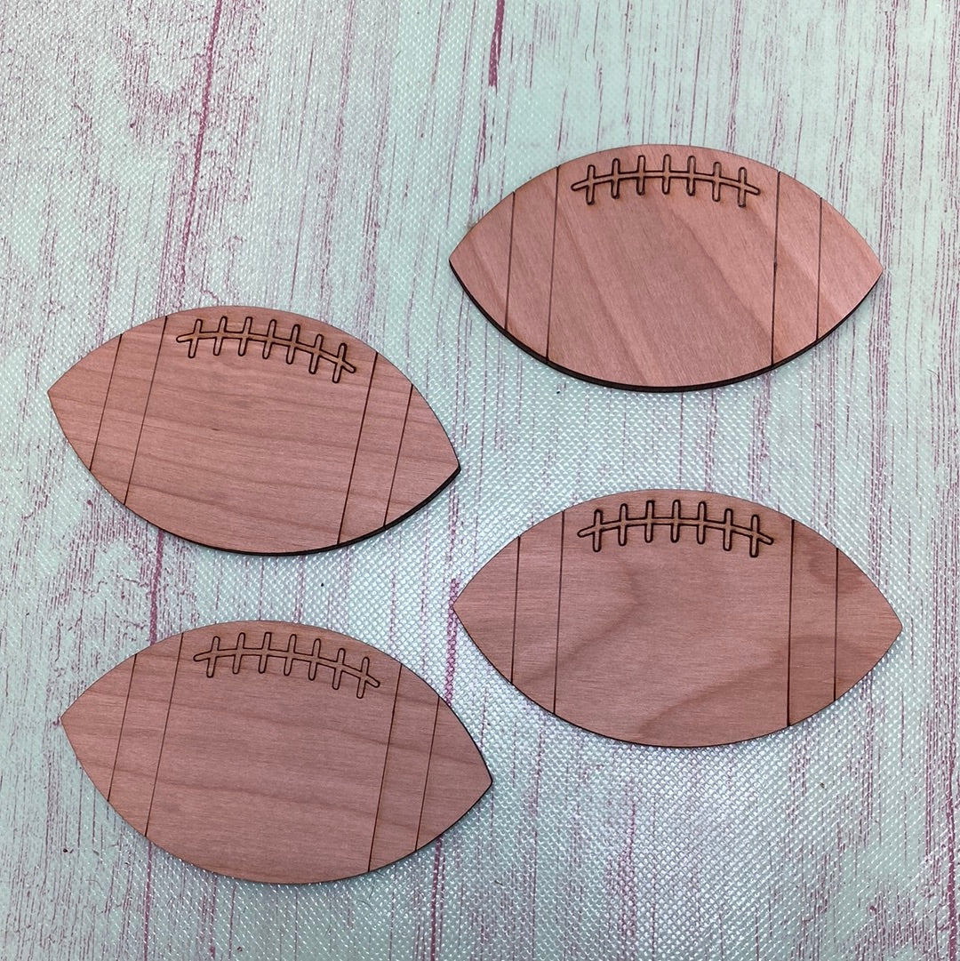 Football Shape Laser Cut Blank for DIY Project