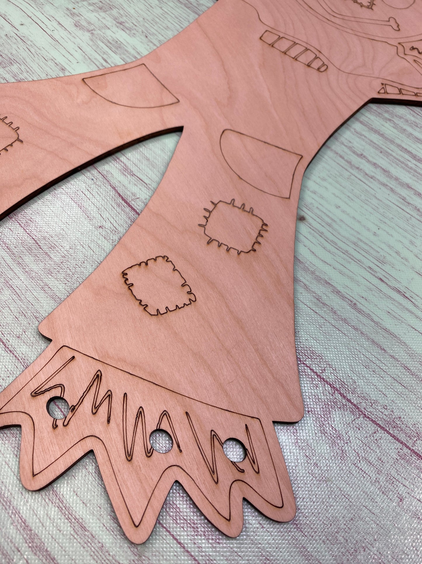 Scarecrow Full Body Etched Design Laser Cut Door Hanger / Blanks for DIY Project